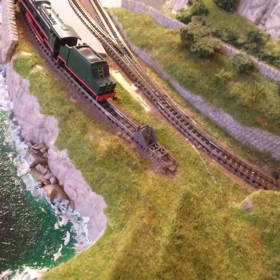 HO Scale Bridge Piers For Model Railroad Layouts – Train Scenery & Miniatures, 3D Look