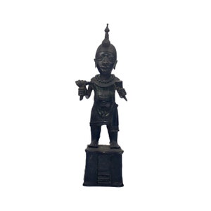 Mensajero Real de Benín – Estatua de bronce (55 cm)