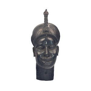 Estatua de bronce beninesa de Ifé: escultura femenina tradicional (50 cm)