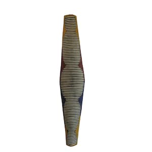 Long Zulu Wood Shield – Wall Sculpture (44.5 in)