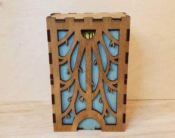 Elven Tree Box for cards - Tarot Cards, Trading Cards, Playing Cards - Custom Size Deck Box