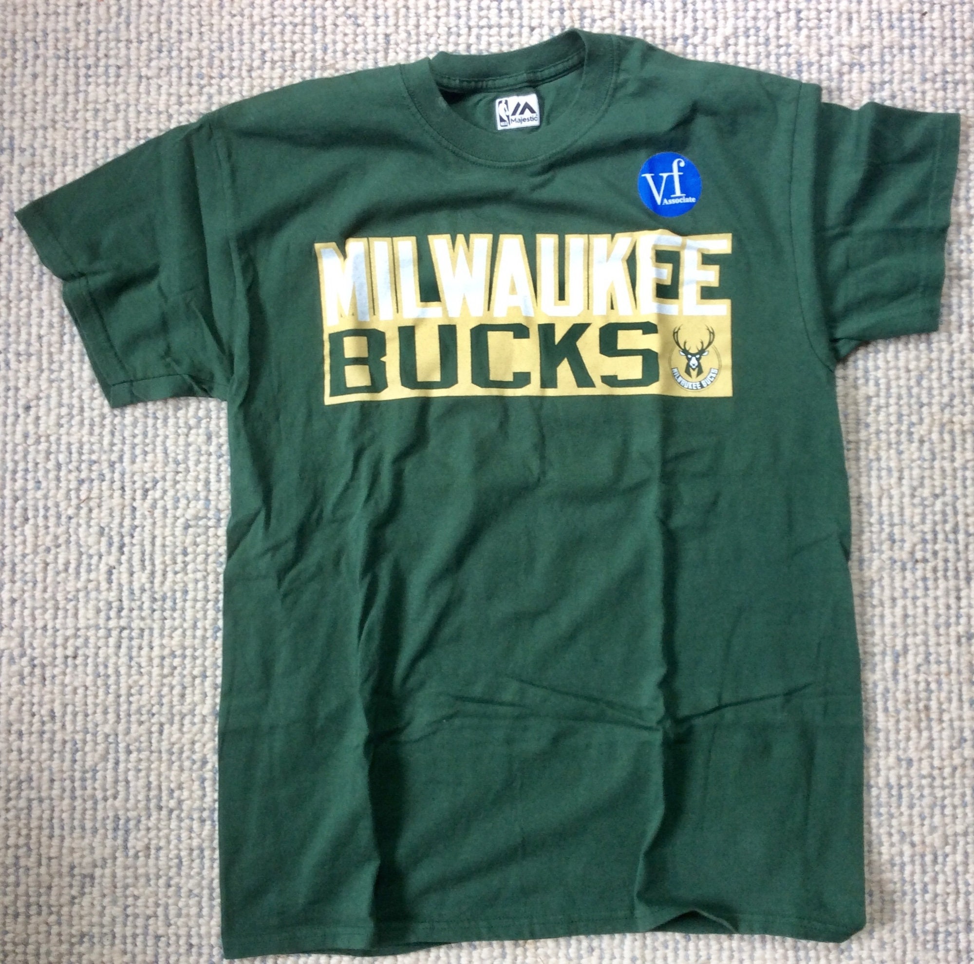 Lightly Used Green NBA Milwaukee Bucks Short Sleeve 12 Jabari - Etsy UK