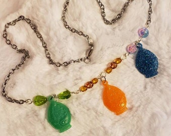 Magia Record KMR triangle Soul Gem Charm Necklace