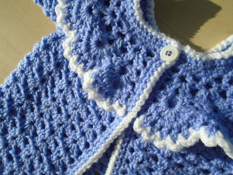 and Hat Baby Girl Sweater Christmas Baby Girl Bluebell Baby Dress Outfit 0-6 Months Crocheted Baby Dress Cardigan