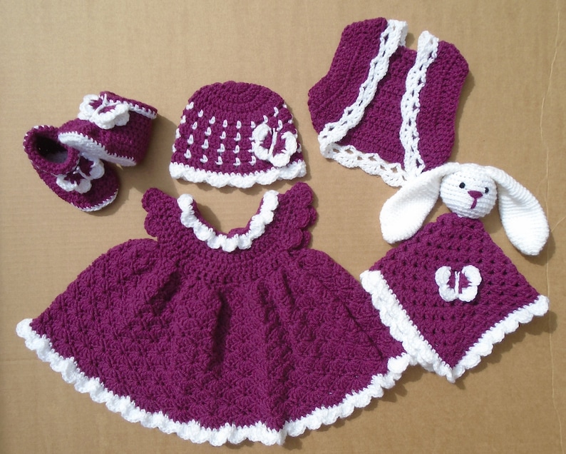 Head Band Off White /& Pink Newborn 3 Months Handmade Crochet Baby Girl Booties
