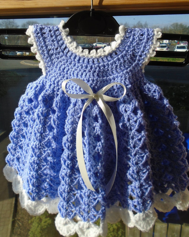 and Hat Baby Girl Sweater Christmas Baby Girl Bluebell Baby Dress Outfit 0-6 Months Crocheted Baby Dress Cardigan