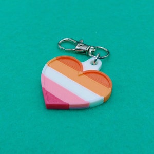 Lesbian Pride Keychain