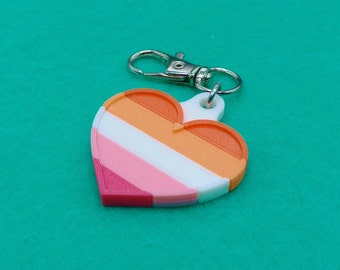 Lesbian Pride Keychain
