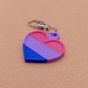 Bisexual Pride Keychain