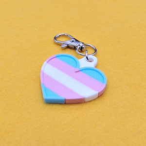Trans Pride Keychain