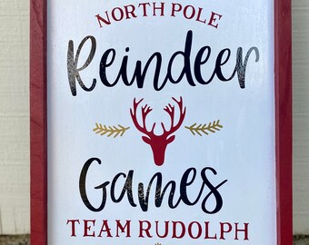 Reindeer Game Sign