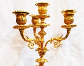 Candelabras, Pair of Antique Bronze Candelabras, Girandole (527)