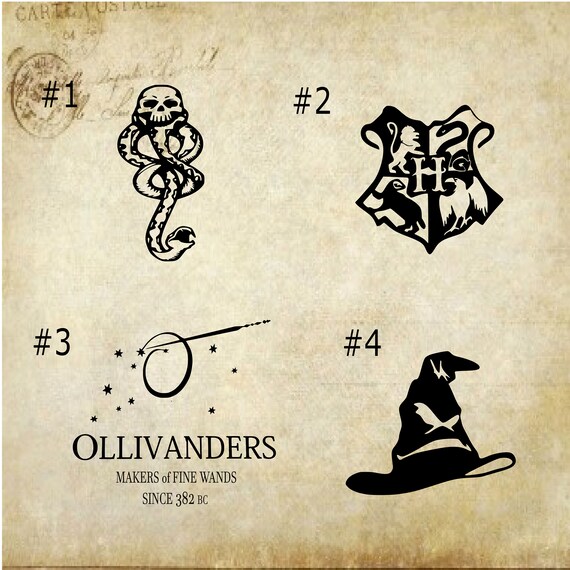 HARRY POTTER OLLI VANDER WAND WALL ART DECAL STICKER.2 SIZES.FILM CHILDRENS