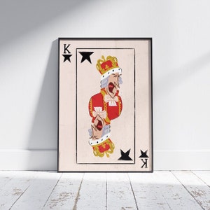 King George Art Print, from the musical Hamilton, A4, A3