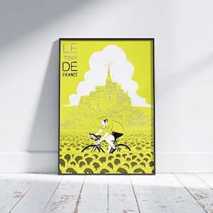 Le Tour De France, Art Print, A4, A3