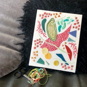 Bright Textured Shapes Embroidery