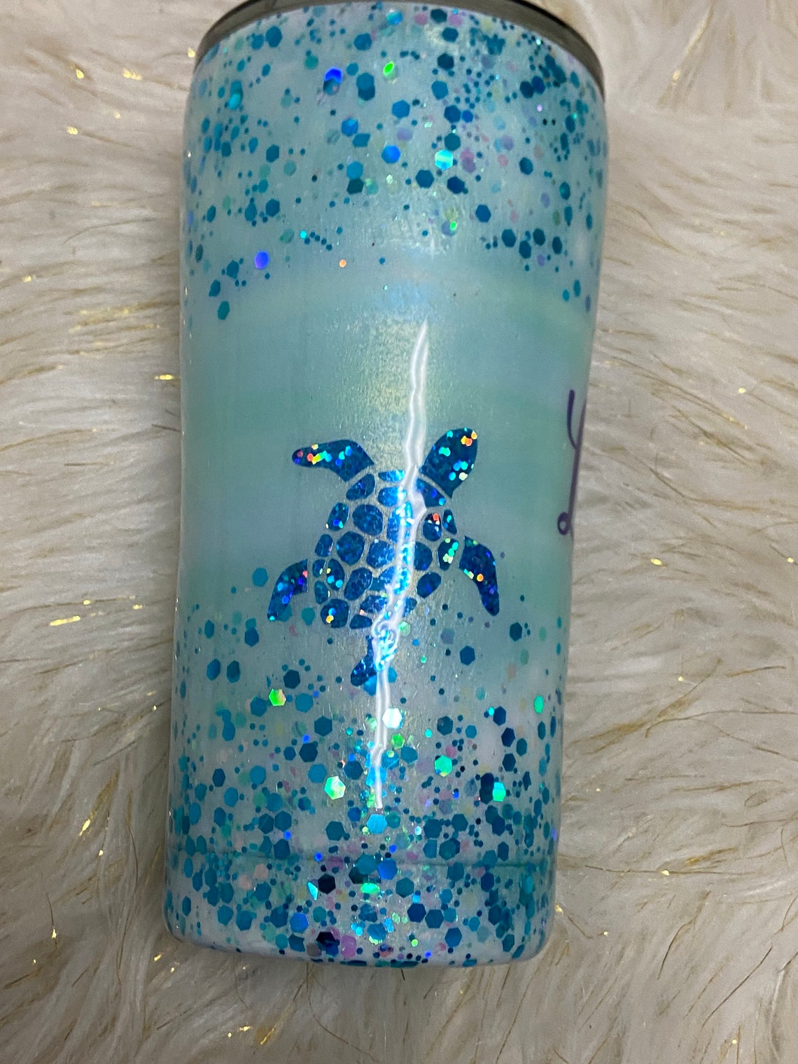 Epoxy Turtle Tumbler Blue Turtle Tumbler Purple Turtle Etsy