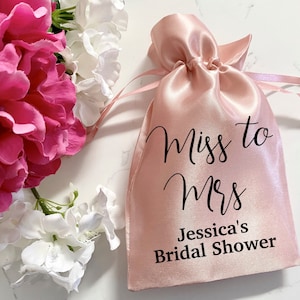 Bridal Shower Favor Bags, Miss to Mrs, Bridal Shower Favors, Bachelorette Party Favor Bags, Hangover Kit, Recovery Kit, Bridal Shower Favors