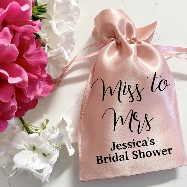 Bridal Shower Favor Bags, Miss to Mrs, Bridal Shower Favors, Bachelorette Party Favor Bags, Hangover Kit, Recovery Kit, Bridal Shower Favors