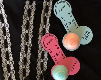 Penis EOS Favor, Penis EOS Lip Balm Holder, Bachelorette Party Favor, Hen Party Favor, Bridal Shower Favor, Penis Favor, To Have and To Hold