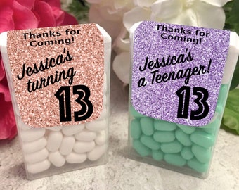 13th Birthday Tic Tac Favor Label, 13th Birthday Party Favor, Birthday  Party Favors, 13th Birthday, Thirteenth Birthday, Official Teenager