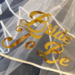 Personalized Veil, Bride to Be Veil, Bachelorette Veil, Bridal Shower Veil, Future Mrs. Veil, Bachelorette Party, Engagement Gift, Custom