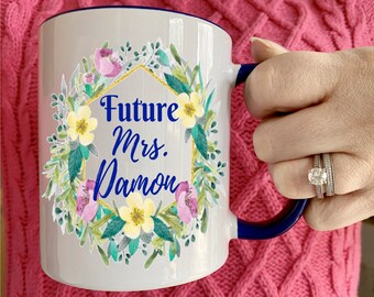 Future Mrs. Coffee Mug, Personalized Future Mrs. Engaged Mug, Engagement Gift, Engagement Mug, Bride to Be Gift, Engagement Announcement