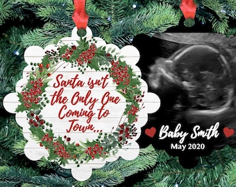 Baby Announcement Ornament, Pregnancy Ornament, Baby Ornament, Expecting Ornament, New Baby Ornament, Christmas Ornament, Baby Shower Gift