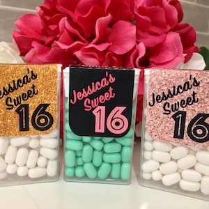 Sweet Sixteen Tic Tac Favor Label, Sweet 16 Tic Tac, Sweet Sixteen Party Favor, Sweet 16 Party Favor, Sweet Sixteen, Birthday Party Favor