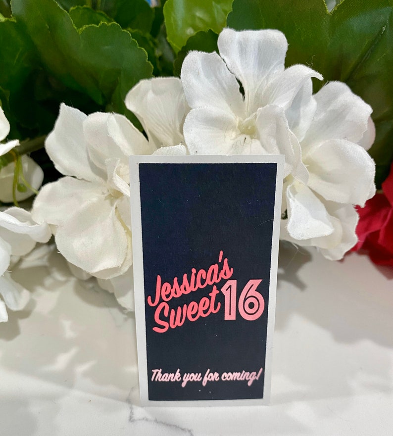 Sweet Sixteen Miniature Hersheys Bar Favor Label Mini Etsy