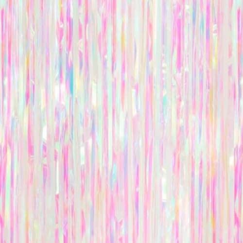 Holographic Silver Fringe Foil Curtains Bachelorette Party - Etsy