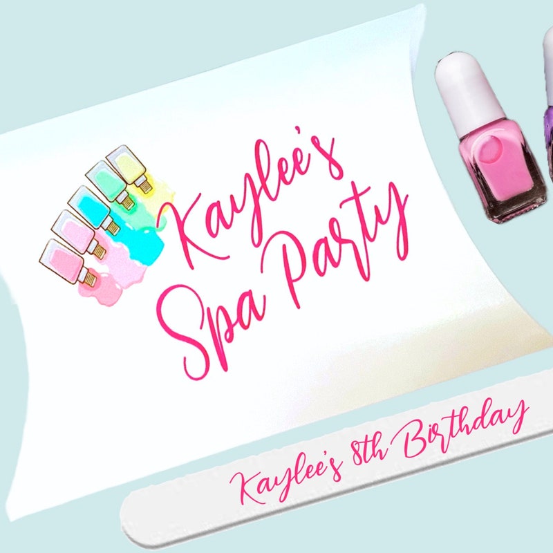 Free Printable Spa Party Favor