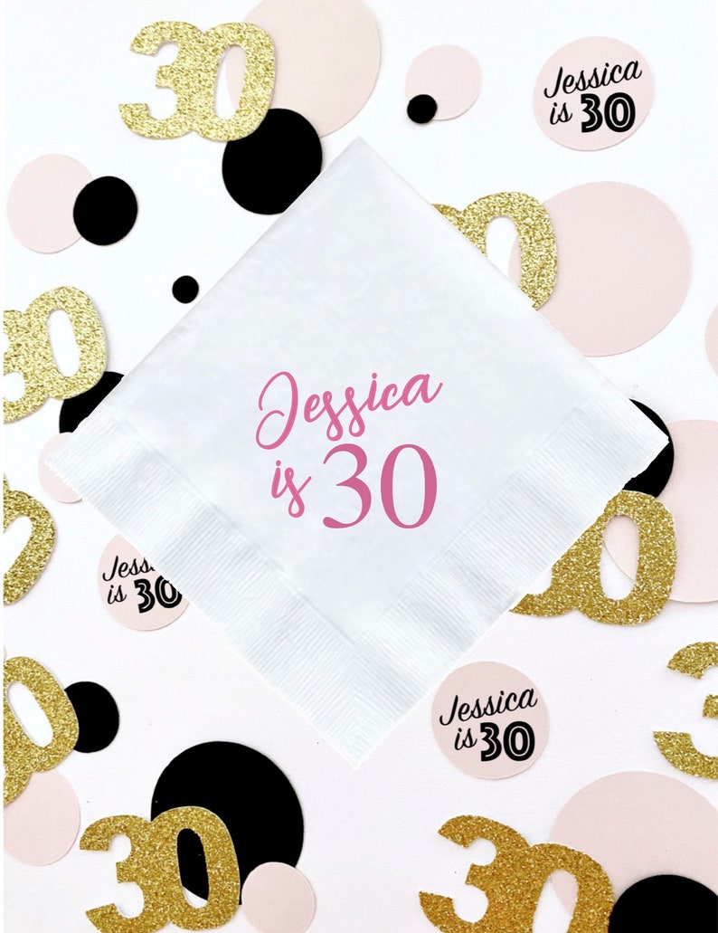 30th Birthday Confetti, Personalized Birthday Confetti, Dirty 30 Party Decor, 30th Birthday Party Decorations, 30th Birthday Decor, 30 AF bild 5