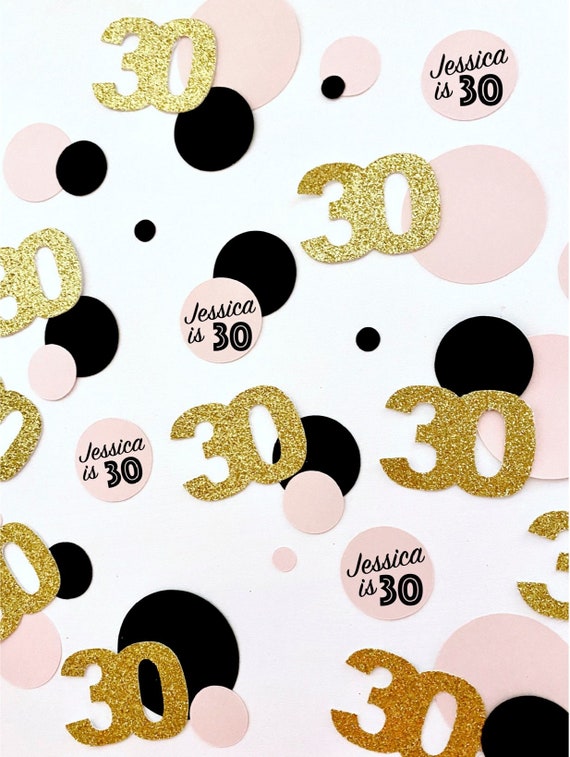 30th Birthday Confetti, Personalized Birthday Confetti, Dirty 30 Party Decor, 30th Birthday Party Decorations, 30th Birthday Decor, 30 AF