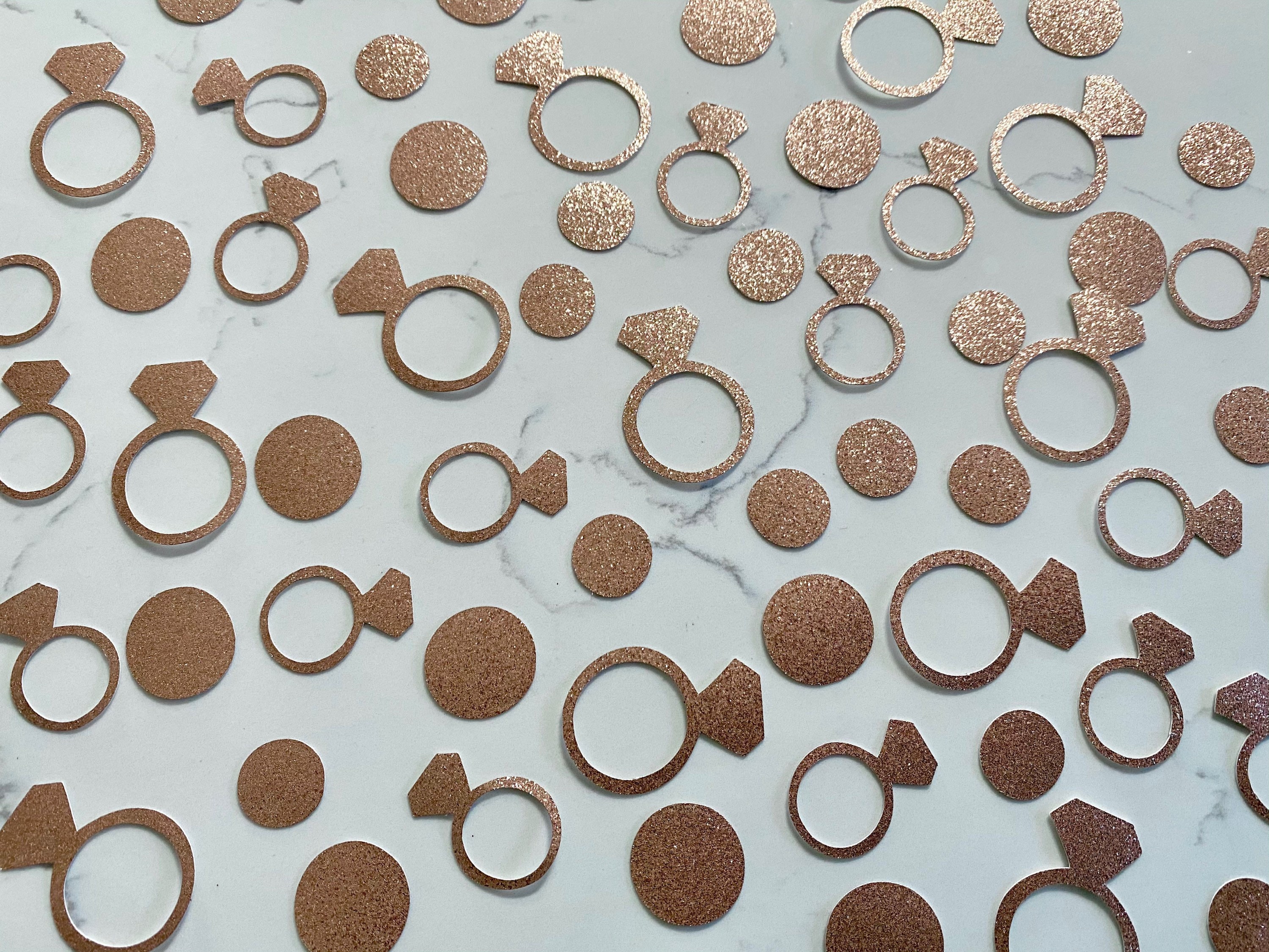 Ring Confetti, Bridal Shower Confetti, Bachelorette Party Confetti, B…