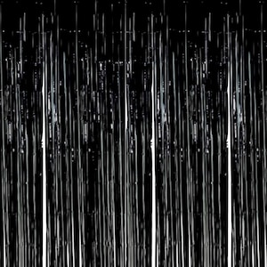 Black Bachelorette Party Foil Curtains, Divorce Party Foil Curtains, Metallic Fringe Tinsel, Birthday Photo Backdrop, Halloween Foil Curtain