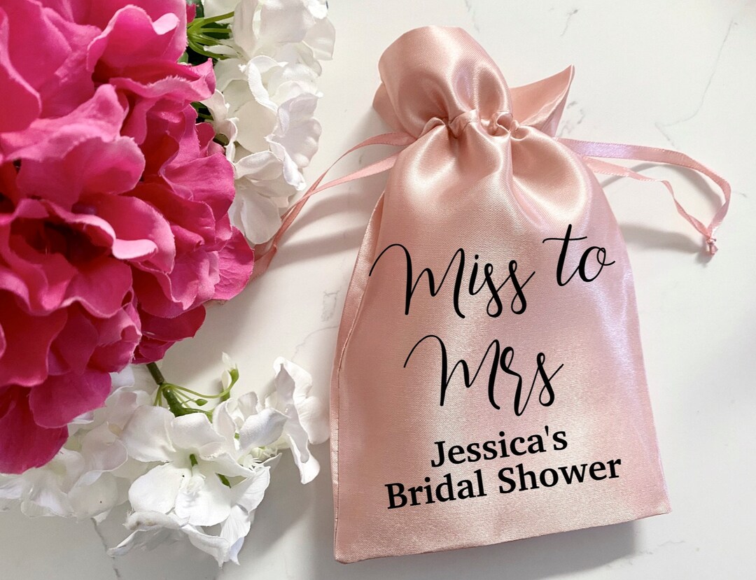 Bridal Shower Favor Bags, Miss to Mrs, Bridal Shower Favors