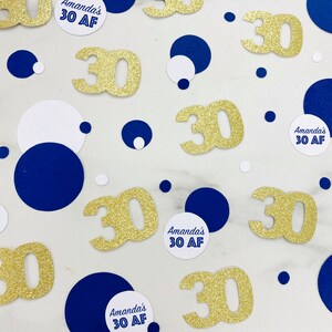 30th Birthday Confetti, Personalized Birthday Confetti, Dirty 30 Party Decor, 30th Birthday Party Decorations, 30th Birthday Decor, 30 AF bild 7