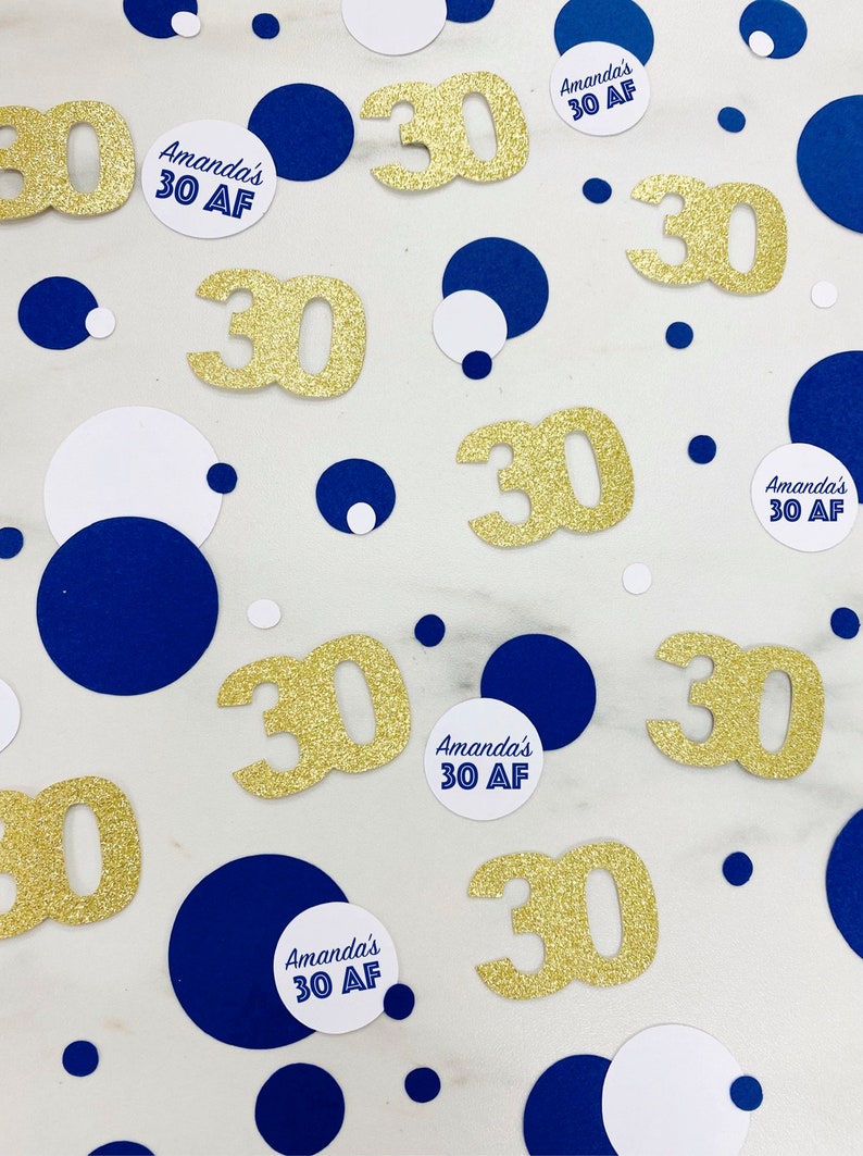 30th Birthday Confetti, Personalized Birthday Confetti, Dirty 30 Party Decor, 30th Birthday Party Decorations, 30th Birthday Decor, 30 AF bild 7