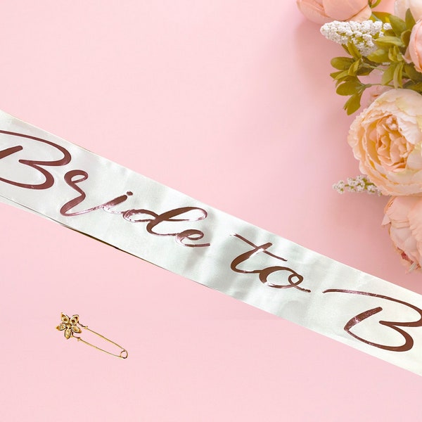 Satin Bachelorette Party Sash, Custom Bridal Sash, Bride to Be Sash, Future Mrs. Sash, Bridal Party Sash, Engagement Sash, Gift for Bride