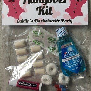 Bachelorette Survival Kit, Hangover Recovery Kit, Hangover Kit ...