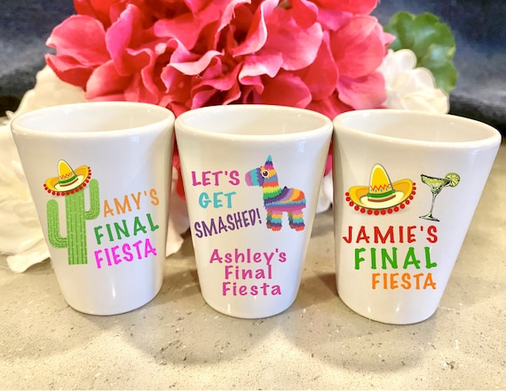 Let's Fiesta Cups, Let's Fiesta Shower Cups, Fiesta Party Cups
