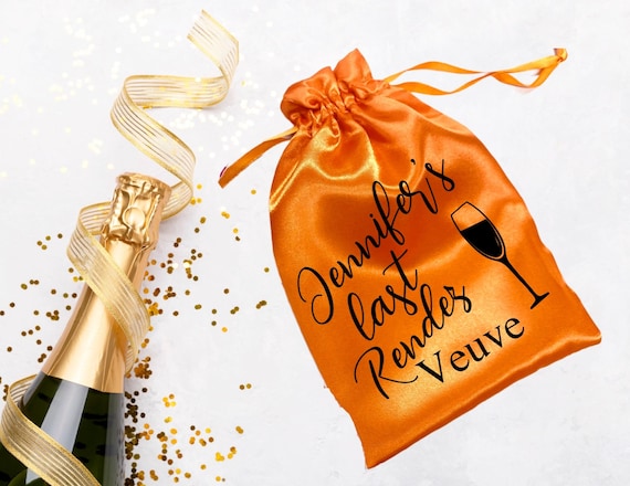 Veuve Before Vows Bachelorette Party Favor Bags, Bridal Shower Bags, Hen Party Bags, Bachelorette Bags, Last Rendez Veuve, Hangover Bag