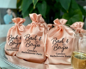 Bach and Boujee Bachelorette Party Favor Bags, Bridal Shower Bags, Hen Party Bags, Bachelorette Bags, Bach and Boozy Bags, Hangover Bag