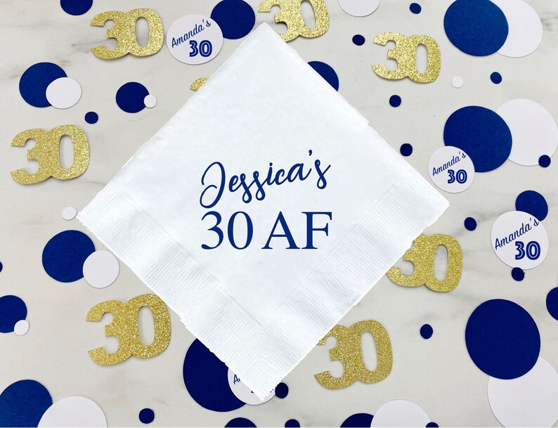 30th Birthday Confetti, Personalized Birthday Confetti, Dirty 30 Party Decor, 30th Birthday Party Decorations, 30th Birthday Decor, 30 AF bild 6