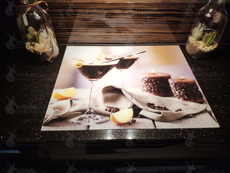 Induction Cooktop Cover Glass 60 X 52 Cm Splash Guard Cooker Etsy