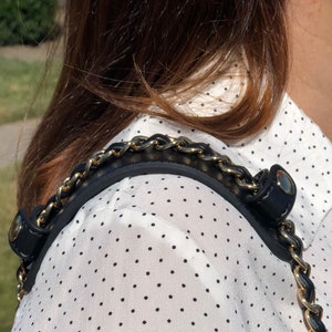 Purse Strap Pad for Designer Trendy Bags, Glazed Sides, Fits up to 0.8 inches (2cm) wide straps, Clearance Items, Final Sale
