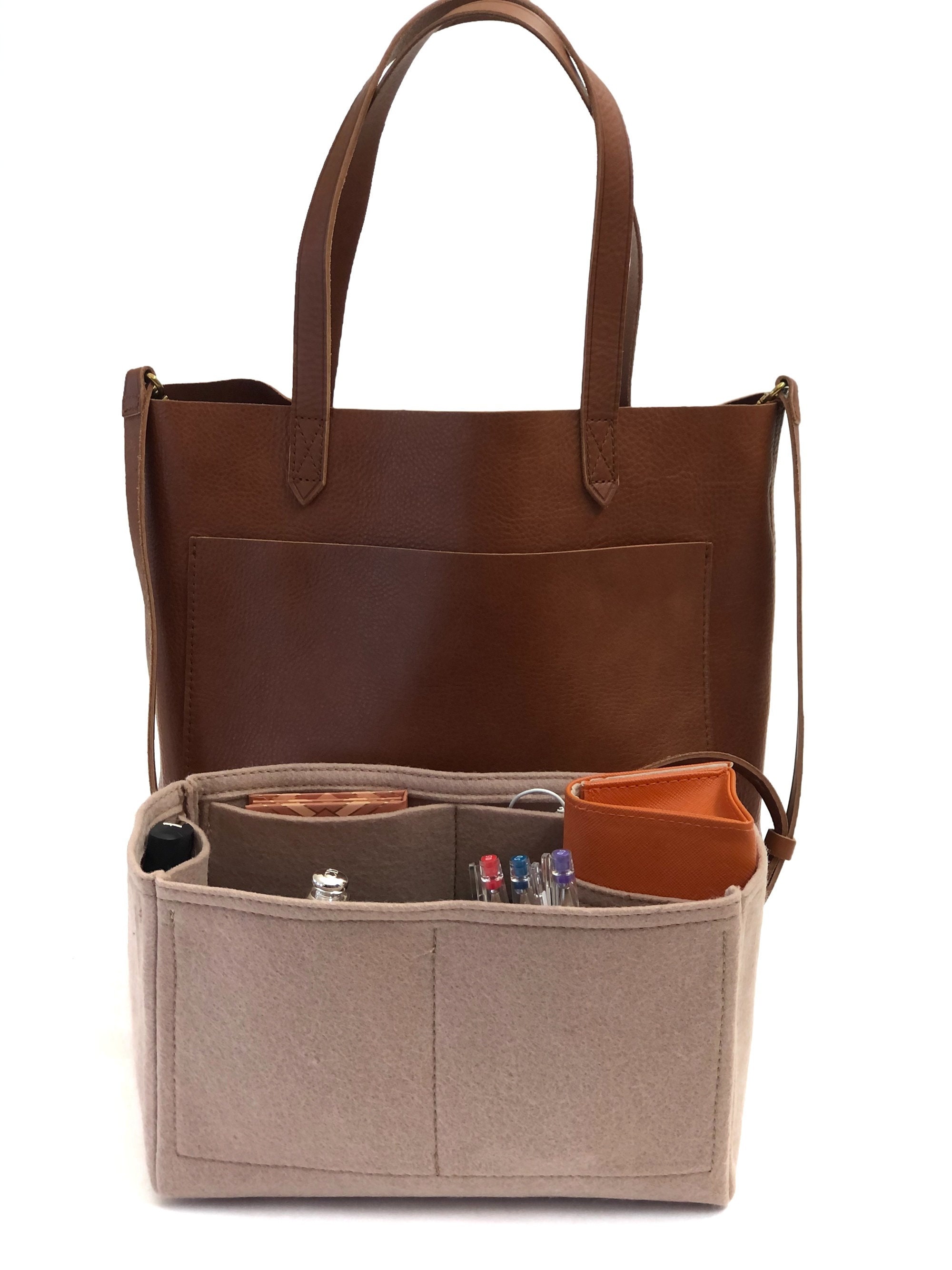 Organizer Madewell Medium Transport Tote Bag, Wool Blend Felt, Handbag  Insert With Soft Texture, Lightweight, Seamless Bottom Design - Etsy