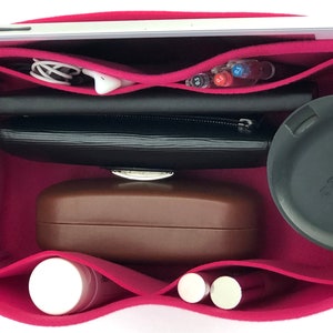 Organizer for Rothy&#39;s The Lightweight Petite Tote, Bag Organization Insert, Wool blend felt, Soft texture, Lightweight