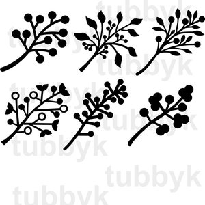 Branches svg, SVG File, Svg Bundle, Leaves Bundle, Branches Bundle, Berries SVG, SVG, Clip Art, Cut Files, Digital Files, Silhouette, Cricut